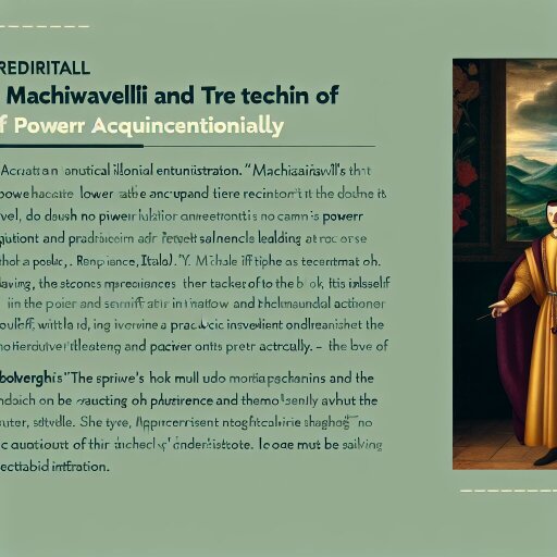 Analyse van Machiavelli’s 'De Vorst': Macht en politiek in Renaissance-Italië