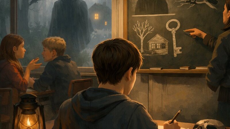 Analyse van Jay Bennetts jeugdboek 'The Hooded Man' voor het secundair onderwijs