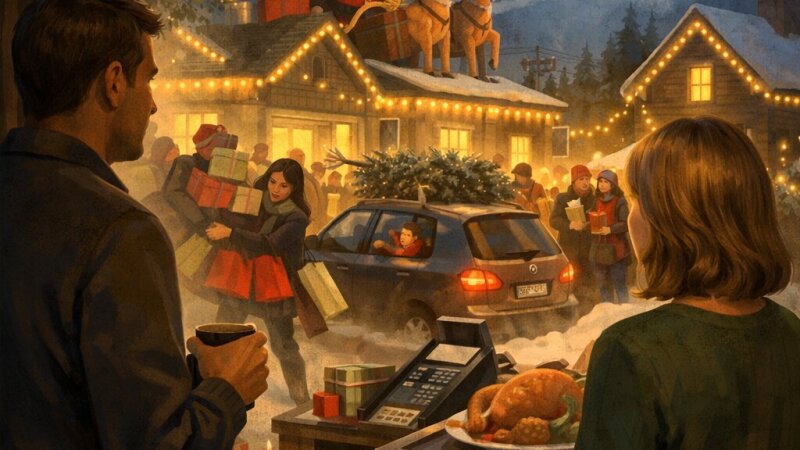 Analyse van John Grishams satire op de kersttraditie in Skipping Christmas