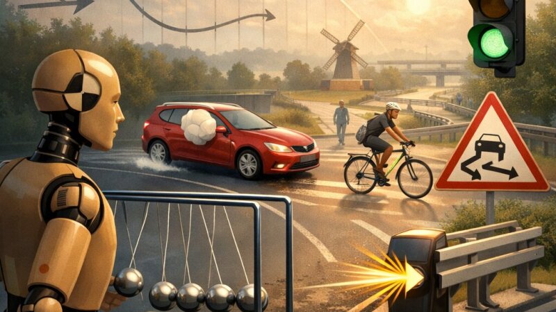 Analyse van natuurkundige principes achter verkeersveiligheid in België