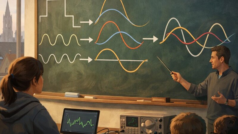 Blokgolven ontleden tot sinussen: een inleiding tot harmonische analyse