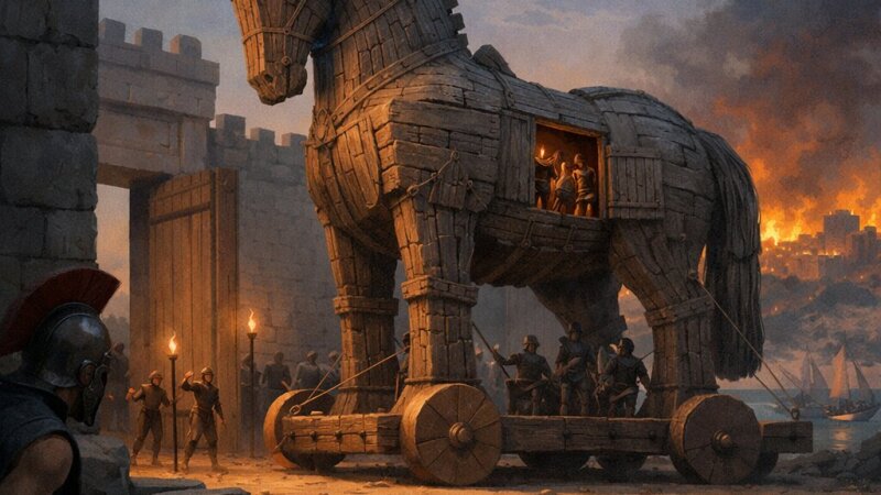 De betekenis van het Paard van Troje in mythologie en geschiedenis