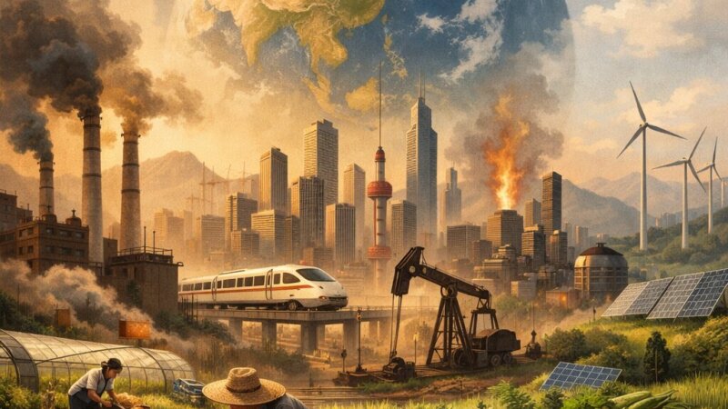 De impact van economische groei in China op milieu, voedsel en energie
