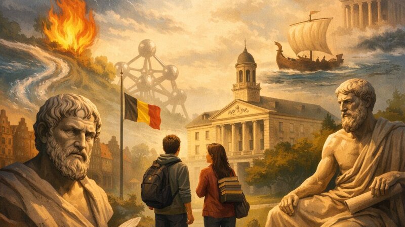 De invloed van Ionische filosofie op cultuur en onderwijs in België