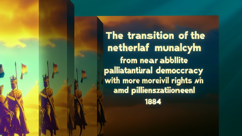 De politieke en maatschappelijke veranderingen in Nederland tussen 1848 en 1914