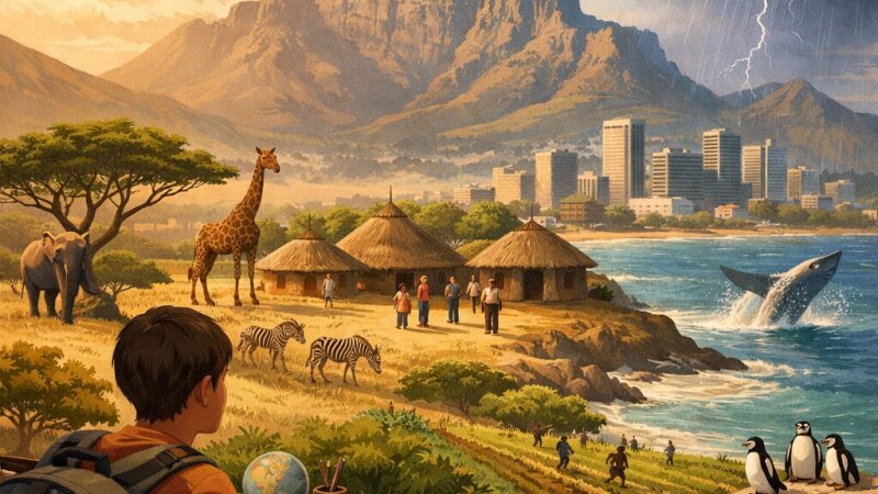 Diepgaande analyse van Zuid-Afrika: geografie en samenleving