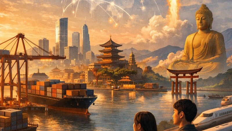 Economie en Cultuur van Oost- en Zuidoost-Azië in Kaart