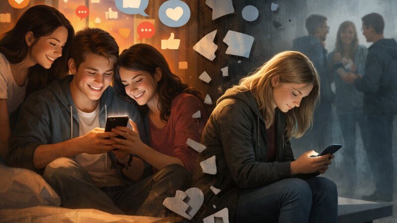 Invloed van sociale media op Vlaamse jongeren: verbinding versus vervreemding