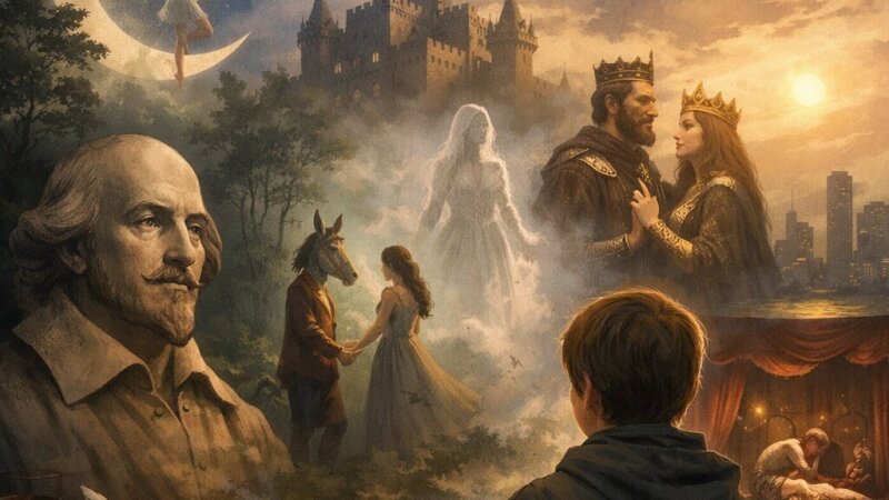 Shakespeare: Verkenning van Droom, Fantasie en Werkelijkheid in Zijn Werk