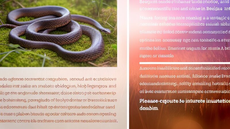 Slangen: biologie, gedrag en hun rol in ons ecosysteem