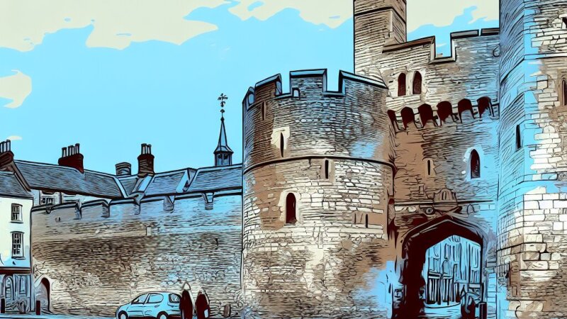 Westgate-toren van Canterbury: poort, gevangenis en stadsgezag